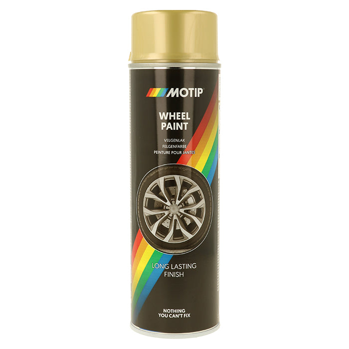 Motip, Universallack Fälgspray Guld 500ml.