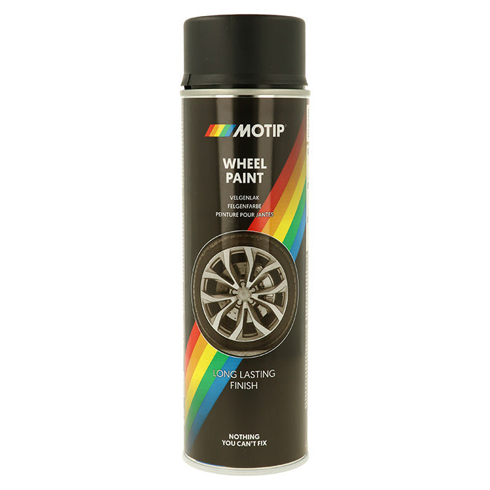 Motip, Universaalimaali Vanteiden Spray Musta Matt 500ml.