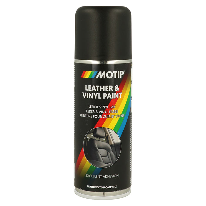 Motip, Läder Och Vinyl Färg Svart 200ml