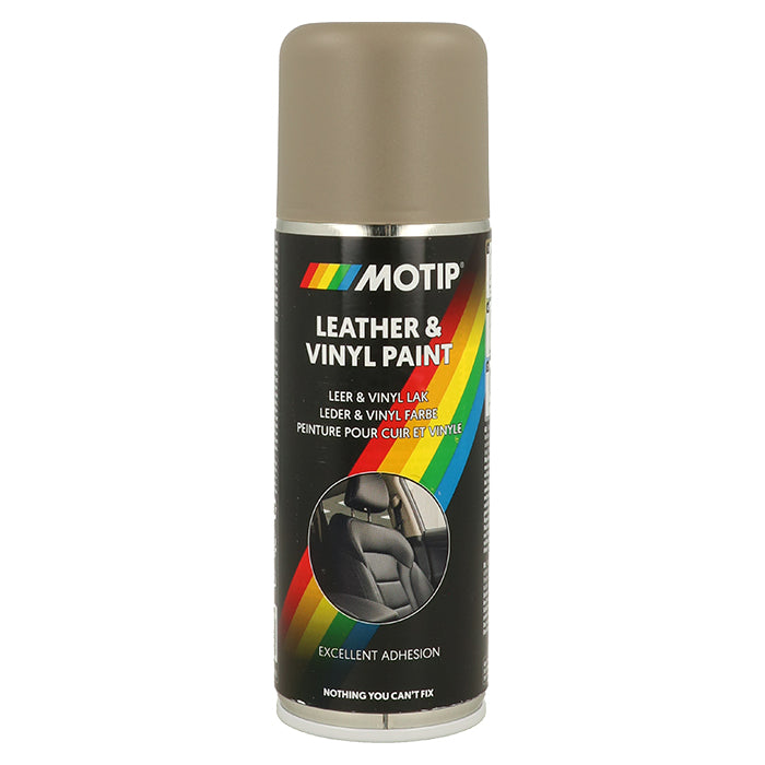 Motip, Nahka- ja Vinyylimaali Beige/Harmaa 200ml