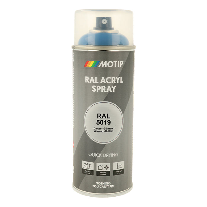 Motip, Ral 5019 Kiiltävä Capri Sininen