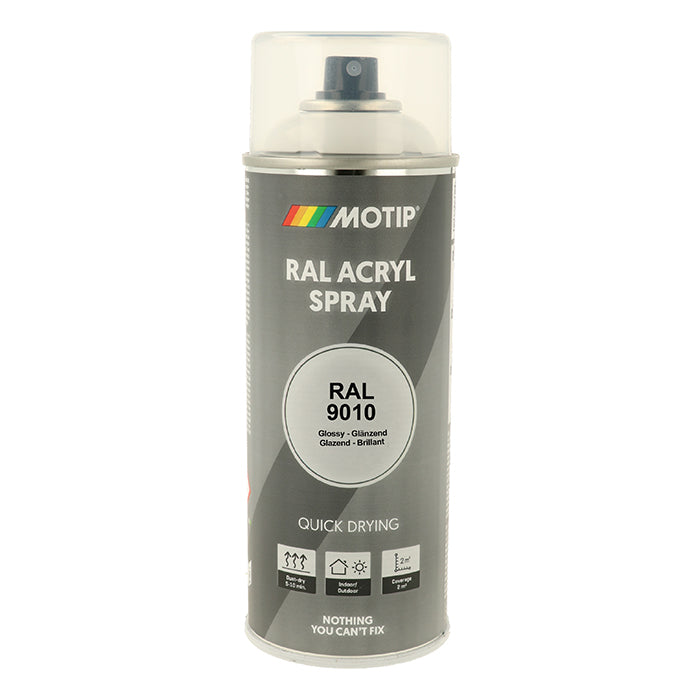 Motip, Ral 9010 Högblank Ren Vit