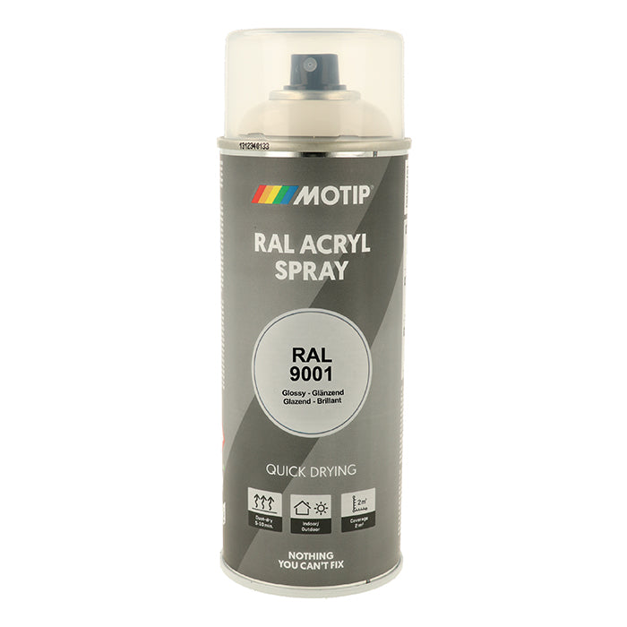 Motip, Ral 9001 Högblank Gräddvit