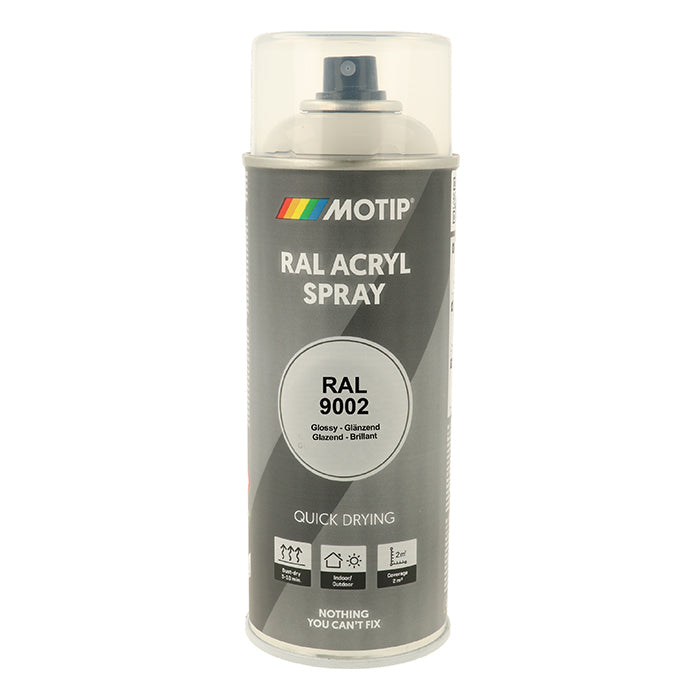Motip, Ral 9002 Högblank Grå Vit