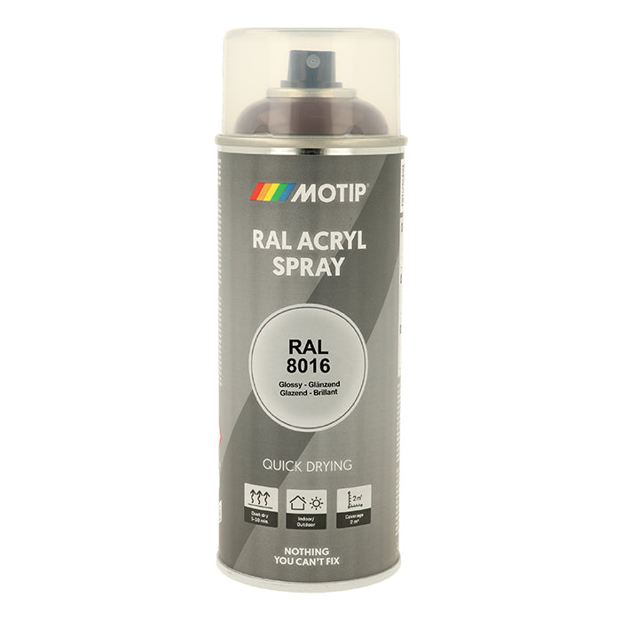 Motip, Ral 8016 Högblank Mahognybrun