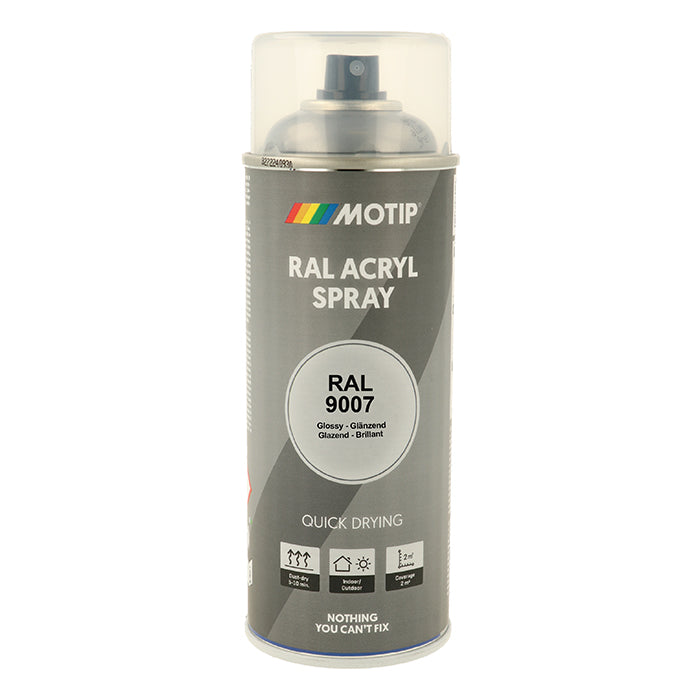 Motip, Ral 9007 Högblank Grå Aluminium