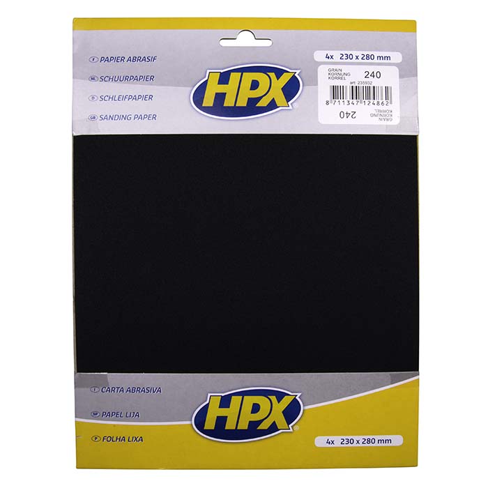HPX, Hiontapaperi p240 - 4 kpl.
