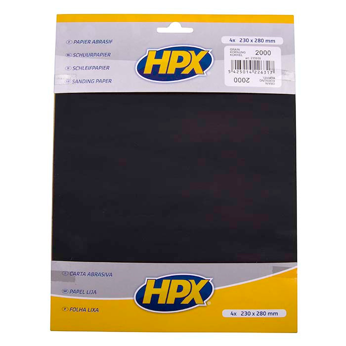 HPX, Sandpapper 4 Stk. — Passar till P 2000-
