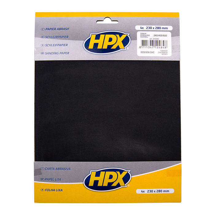 HPX, Sandpapper Set 1 Stk p240, 2 Stk p400 Och 1 Stk p600