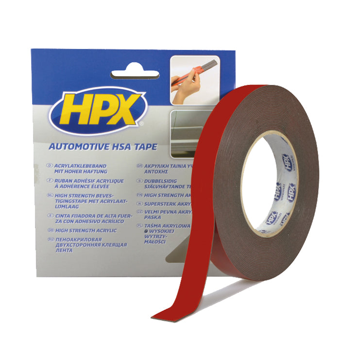HPX, dobbeltsidig tape 12 mm x 10 m