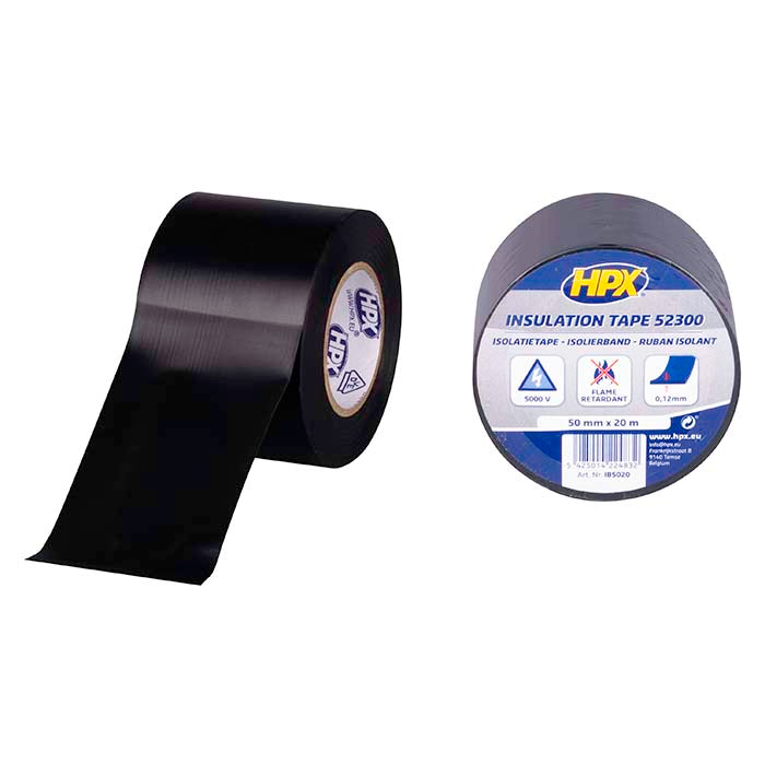 HPX, Isolertejp Svart 50mm x 20m