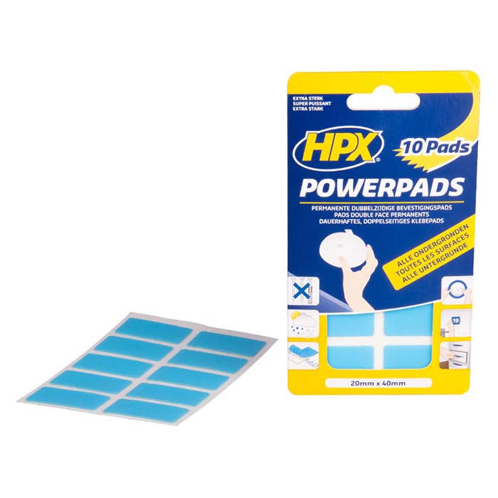 HPX, Dubbelhäftande Pads 20mm x 40mm 10 St.