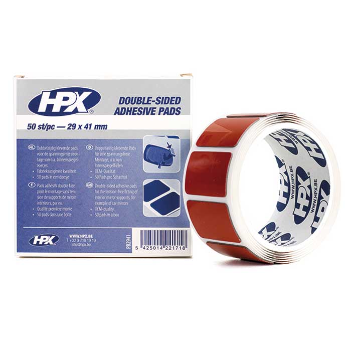 HPX, Kaksoisliimattomat Padit 50 Kpl.rl (taustapeili)