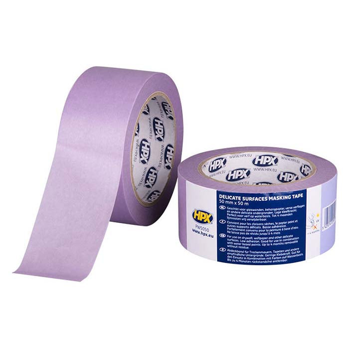 HPX, Maskeringstejp för Känsliga Ytor Lila, 48mm x 50m