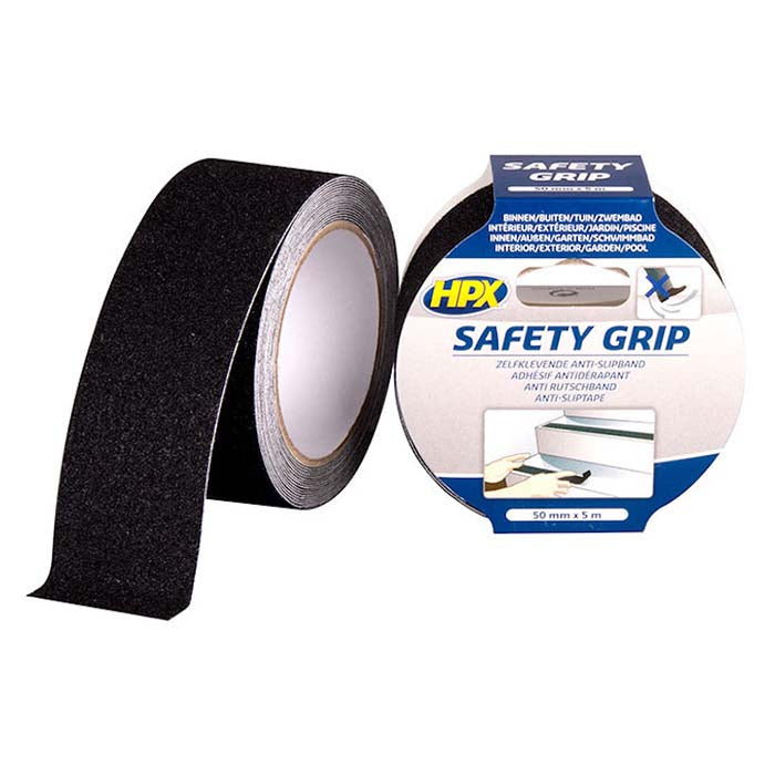 HPX, Antiskidband Svart 50mm x 5m — Set