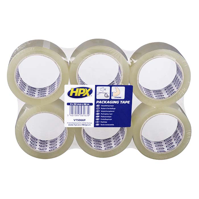 HPX, Paketband Klar 50mm x 66m (6rl)