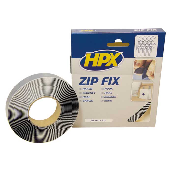 HPX, Zip Fix Velcro Tape 20mmx5m (krok)