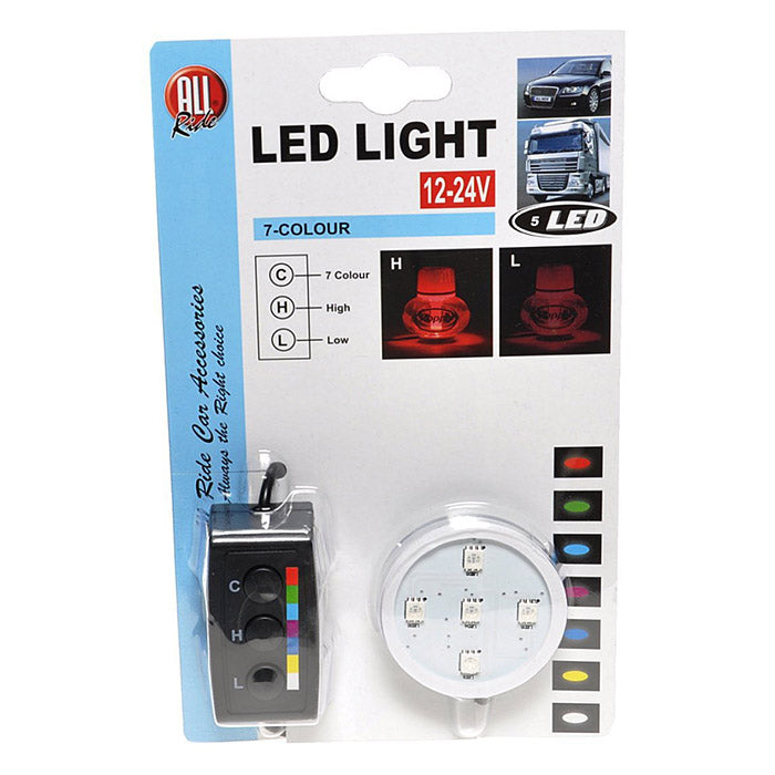 Poppy, LED-valo 7 värillä 12-24 Volt Poppy:lle