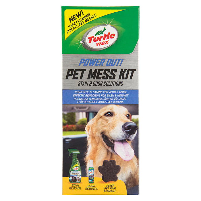 Turtle Wax Power Out Pet Mess Kit Siivous Koiran Jälkeen