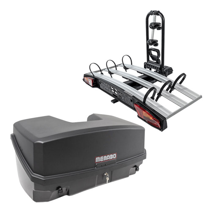 Menabo, Mizar Bagagebox 300L Svart + Alcor Bundle