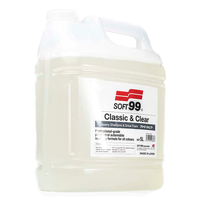 Soft99, Classic & Clear - Kermainen Shampoo & Lumivaahto 5L
